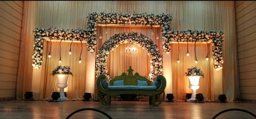 Stylish Ideas for Simple Stage Decorations in a Hindu Wedding Venue