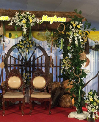 Roce Ceremony Decoration in Mangalore